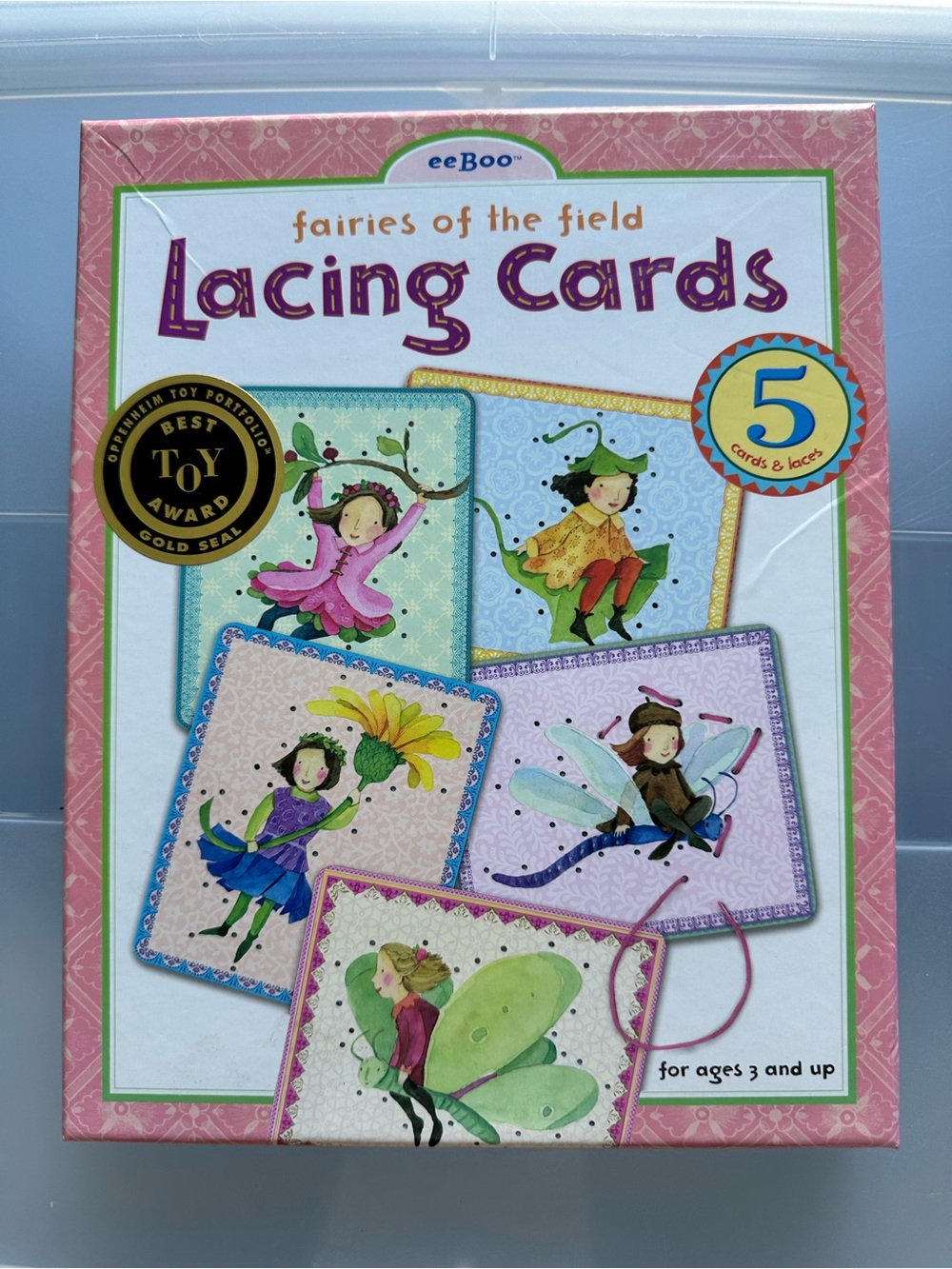 eeBoo Fairies of the Field Lacing Sewing Cards